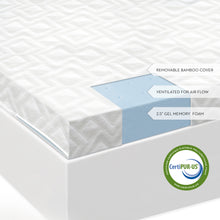 Load image into Gallery viewer, 2.5&quot; Gel Memory Foam Mattress Topper