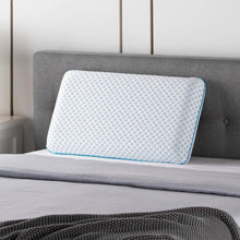 Load image into Gallery viewer, Malouf Weekender Gel Memory Foam Pillow + Reversible Cooling Cover